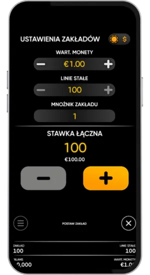 Wybierz stawkę i poziom ryzyka
